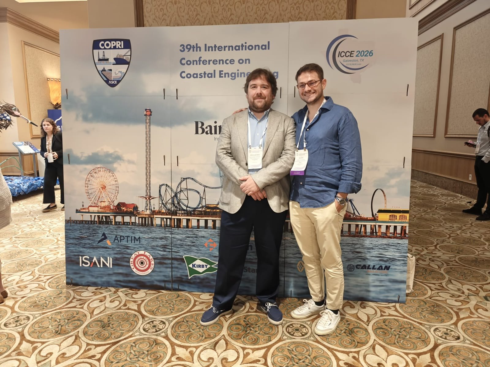 PRO-ARMOUR team at a coastal engineering conference